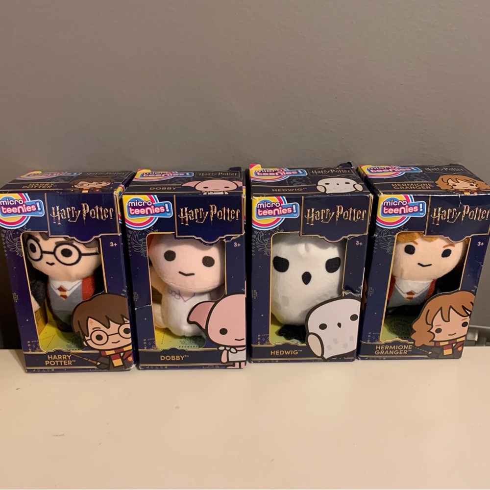 2026 HARRY POTTER  Micro Teenies  3" Plush NEW lot of 4